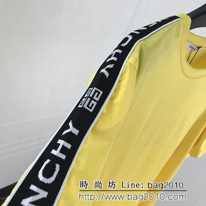 GVC紀梵希 19ss早春新款 雙股絲光棉 男款短袖 簡約百搭款 ydi1777